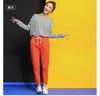 2019 Chic Leisure Cotton Linen Long Pants Women Elastic Waist Pockets Loose Pants Plus Size 2XL Casual Trousers Leisure Pants