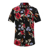 Plus Size 5XL 2019 New Summer Mens Short Sleeve Hawaiian Shirts Cotton Casual Floral Shirts Wave Regular Mens Clothing Fashion