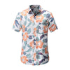 Plus Size 5XL 2019 New Summer Mens Short Sleeve Hawaiian Shirts Cotton Casual Floral Shirts Wave Regular Mens Clothing Fashion