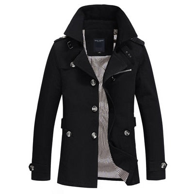 Mountainskin Trench Coat Mens Jacket 5XL Autumn Long Coat Mens OverCoat Slim fit Brand Clothing Windbreaker Male Business EDA216