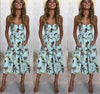 Casual Vintage Sundress Women Summer Dress 2019 Boho Sexy Dress Midi Button Backless Polka Dot Striped Floral Beach Dress Female