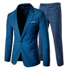 2019 men's fashion Slim suits men's business casual clothing groomsman three-piece suit Blazers jacket pants trousers vest sets