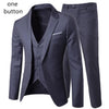 2019 men's fashion Slim suits men's business casual clothing groomsman three-piece suit Blazers jacket pants trousers vest sets