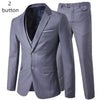 2019 men's fashion Slim suits men's business casual clothing groomsman three-piece suit Blazers jacket pants trousers vest sets