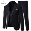 2019 men's fashion Slim suits men's business casual clothing groomsman three-piece suit Blazers jacket pants trousers vest sets