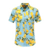 Plus Size 5XL 2019 New Summer Mens Short Sleeve Hawaiian Shirts Cotton Casual Floral Shirts Wave Regular Mens Clothing Fashion