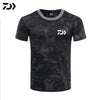 Men DAIWA Fishing T Shirt Summer Man Short Sleeve Camouflage Fishing Clothing Outdoor Sport Breathable Quick Dry Fishing Clothes