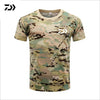 Men DAIWA Fishing T Shirt Summer Man Short Sleeve Camouflage Fishing Clothing Outdoor Sport Breathable Quick Dry Fishing Clothes